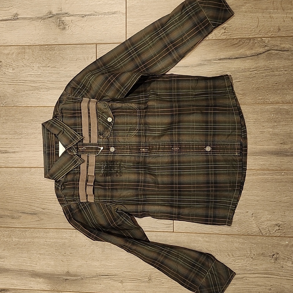 Brand New Diesel Youth 7 Button Down Shirt